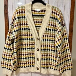 Blu Pepper Multicolor Patterned Cardigan